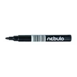 Kép 2/2 - Alkoholos marker NEBULO 233-S kerek fekete