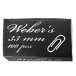 Kép 1/2 - Gemkapocs WEBER`S 33mm nikkel 100 darabos
