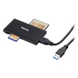 Kép 2/3 - Memóriakártya olvasó HAMA Slim USB 3.0 fekete