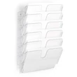 Kép 2/2 - Prospektustartó DURABLE Flexiplus A/4 fekvő fali 6 részes átlátszó