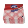 Kép 2/2 - Szalvéta SINDY 1 rétegű 45 lapos 33x33 cm piros kockás