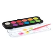 Kép 2/2 - Vízfesték GIOTTO Aquarelli 30 mm fluoreszkáló színek 12 darabos