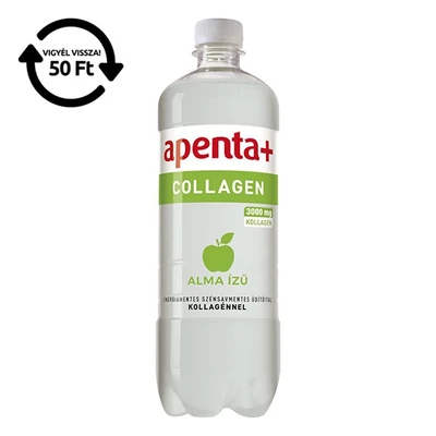 Ásványvíz szénsavmentes APENTA+ Collagen alma ízű 0,75L DRS