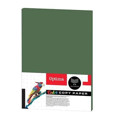 Fénymásolópapír színes OPTIMA A/4 80 g sötétzöld 100 ív/csomag