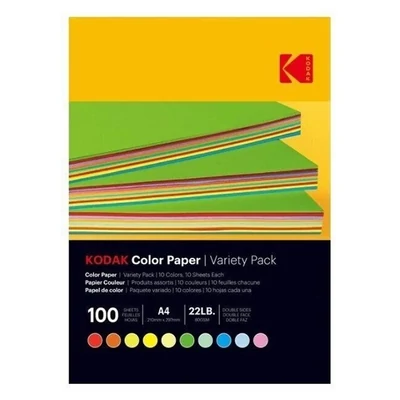 Fotópapír színes KODAK A/4 vegyes színek 80 g 100 íves