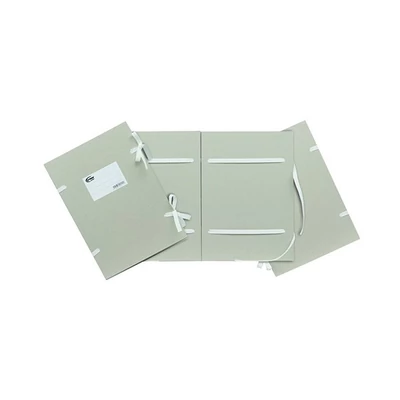 Irományfedél szalagos CLARISSA 1050 g natúr 0,8m szalaggal