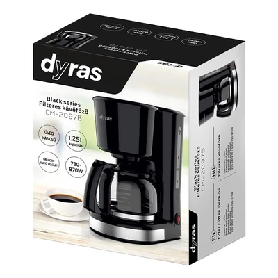 Kávéfőző DYRAS CM-2097B filteres fekete