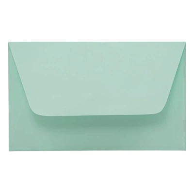 Névjegyboríték színes KASKAD enyvezett 70x105mm 65 zöld 50 darabos