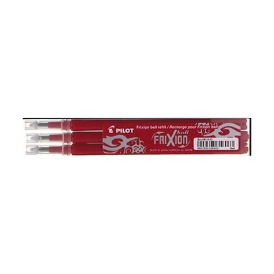 Tollbetét roller PILOT Frixion Clicker/Ball radírozható 0,35 mm piros 3 darabos
