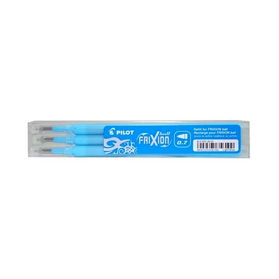 Tollbetét roller PILOT Frixion Clicker/Ball radírozható 0,35 mm világoskék 3 darabos
