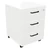 Konténer NOWYSTYL Easy Space mobil irodai 430x480x600 mm 3 fiókos zárható fehér fekete foganytúval